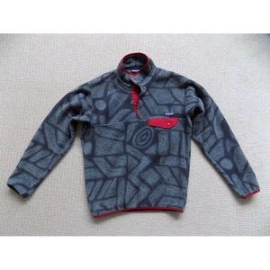 MENS SMALL PATAGONIA SYNCHILLA SNAP-T PULLOVER FLEECE JACKET SWEATER
